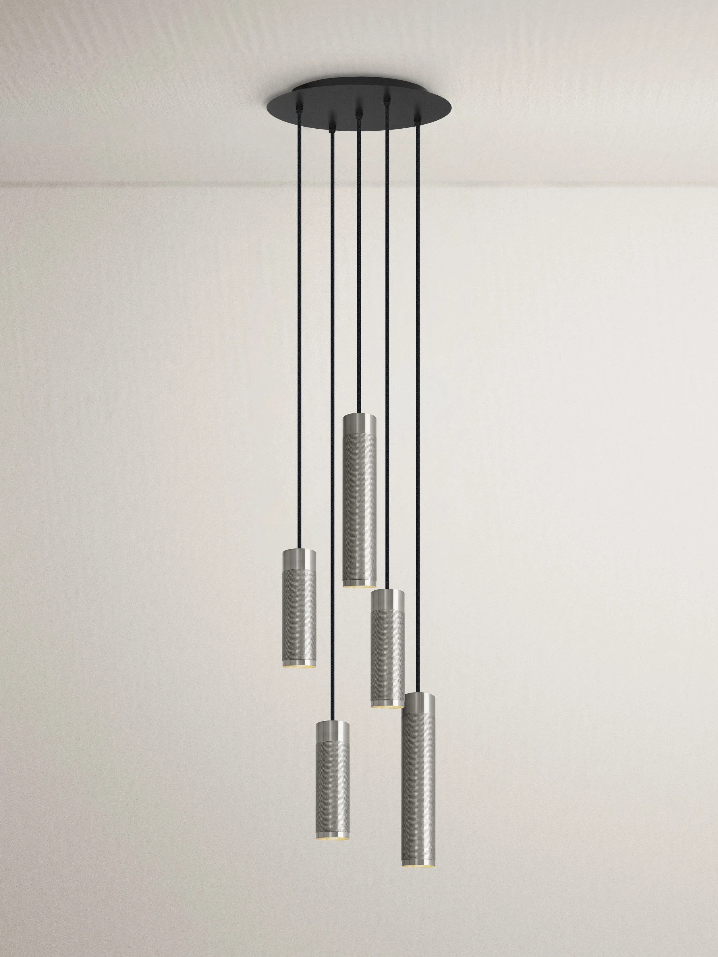 Patrone Pendant Cluster 5-light Lamp, Black-browned Brass — Thorup